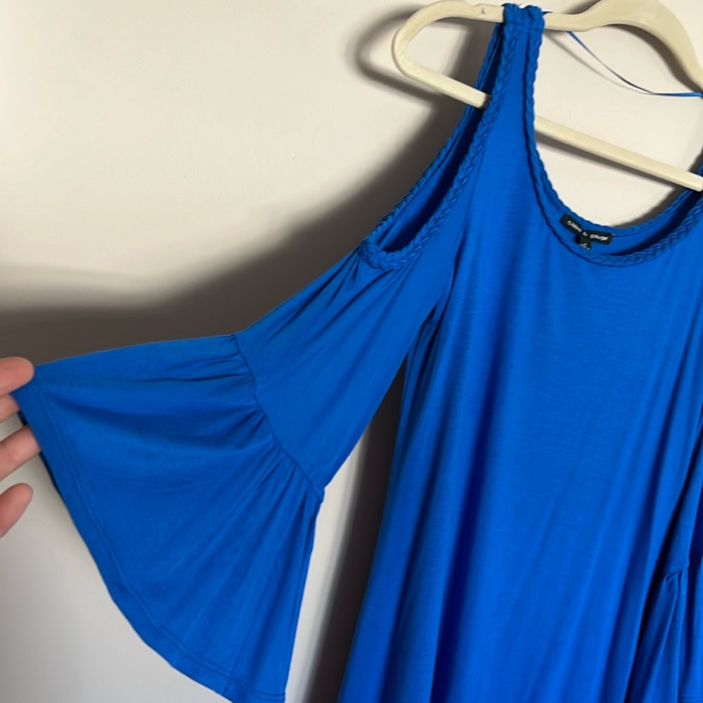 Cable & Gauge Cold Shoulder Top